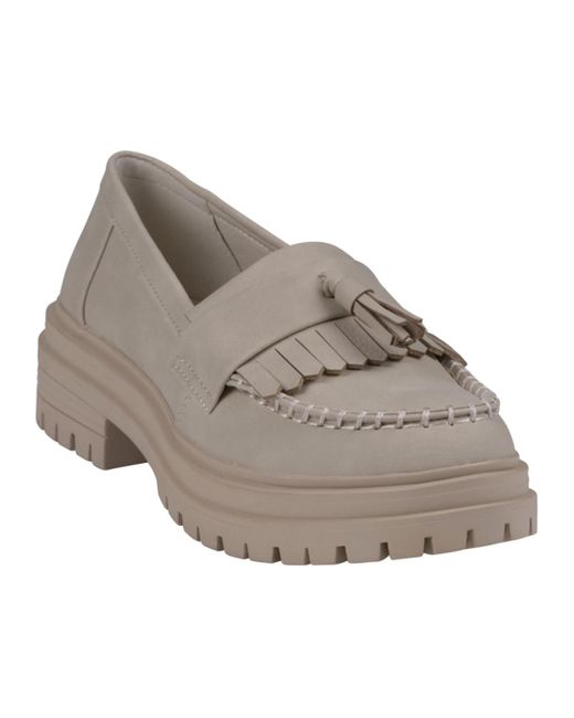 Gc Shoes Gray Tillie Tassel Slip-on Loafers