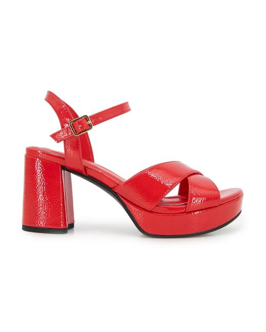 Kenneth Cole Red Reeva Platform Sandals