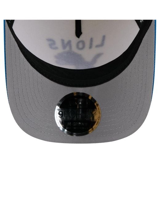 KTZ Cream/blue Detroit Lions 2025 Nfl Draft 9forty A-frame M-crown Adjustable Hat for men