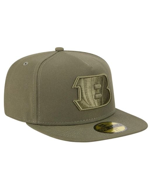 KTZ Green Â Cincinnati Bengals Color Pack A-frame 59fifty Fitted Hat for men