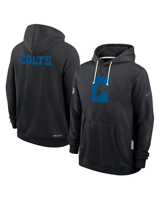 Nike Blue Indianapolis Colts Sideline Alt 2 Tight Coverage Performance Pullover Hoodie for men