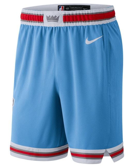 Nike Sacramento Kings City Edition Swingman Nba Shorts in Blue for