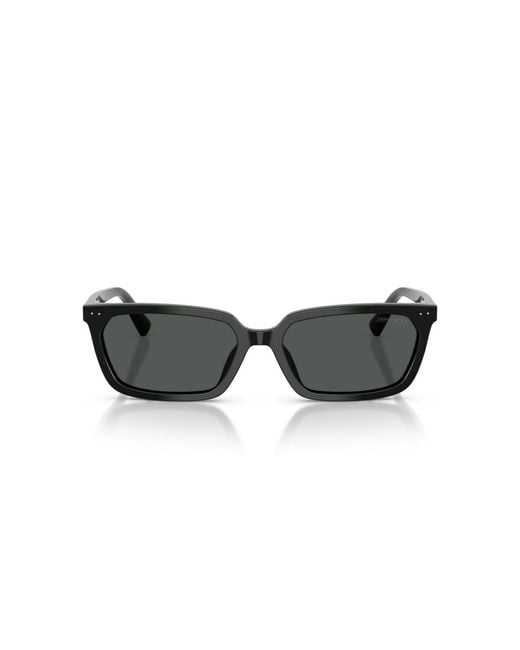 Jimmy Choo Black Rectangle Sunglasses