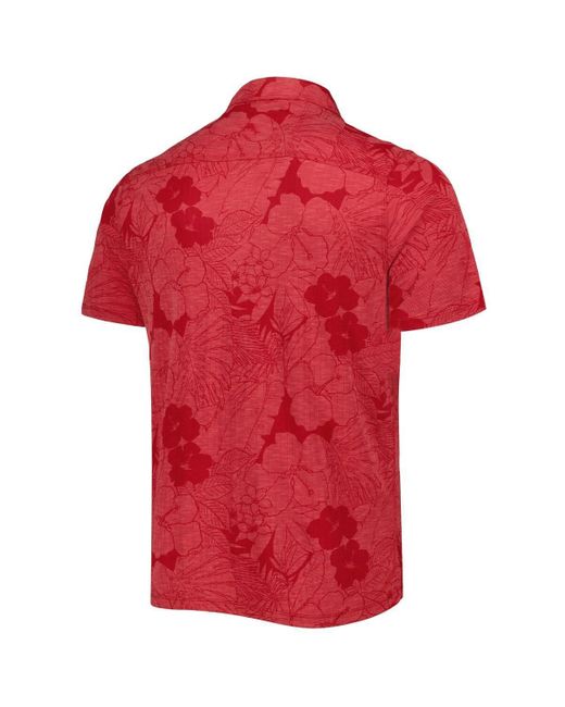 Tommy Bahama Red Indiana Hoosiers Miramar Blooms Polo for men