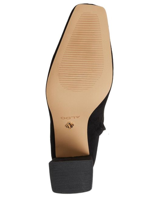 ALDO Black Vellamo Square Toe Dress Booties
