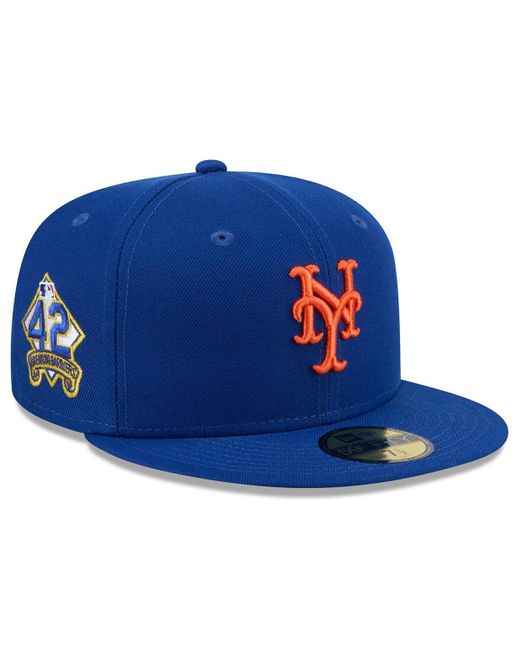 KTZ Blue New York Mets 2025 Jackie Robinson Day 59fifty Fitted Hat for men