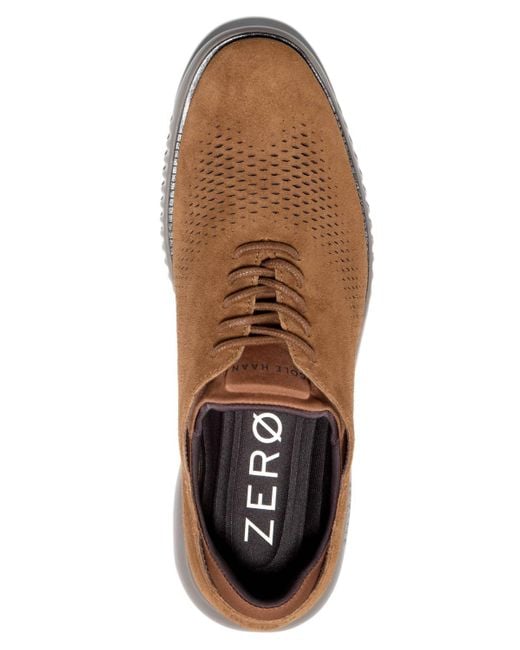 Cole Haan Brown 2.zerogrand Laser Wingtip Oxfords for men