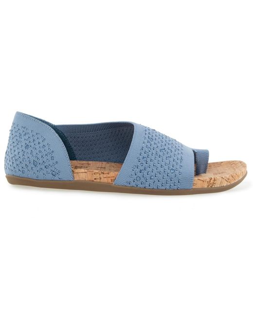 Kenneth Cole Blue Sential Flat Sandals