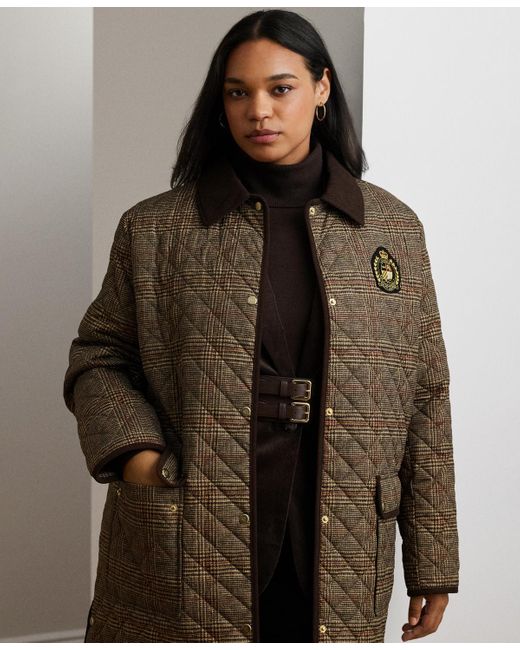Lauren ralph lauren plus size quilted coat clearance