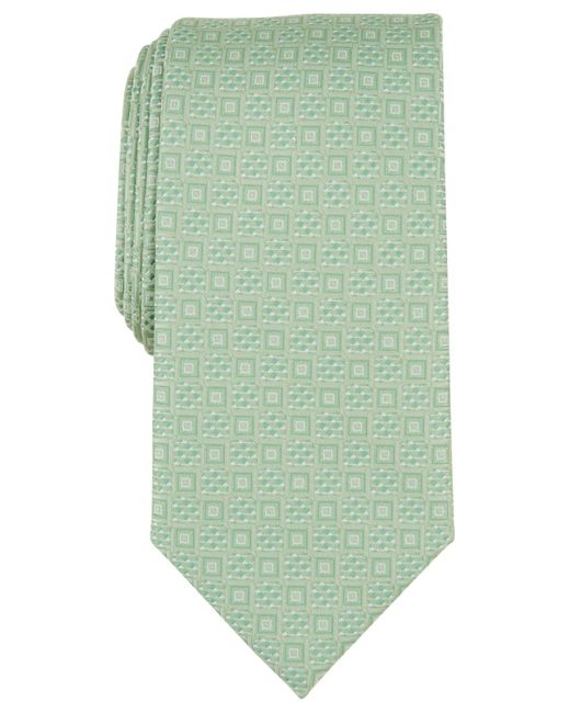 Perry Ellis Green Randall Neat Square Tie for men