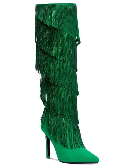 INC International Concepts Shyn Fringe Boots, Created For Macy's in