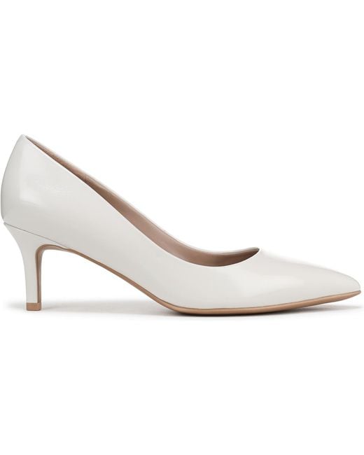 Naturalizer White Everly Pointed Toe Pumps