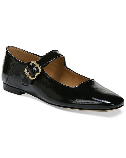 Sam Edelman Leather Michaela Mary Jane Flats in Black Patent (Black) | Lyst