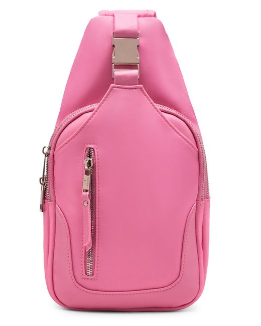 Madden Girl Pink Brooke Small Sling Bag