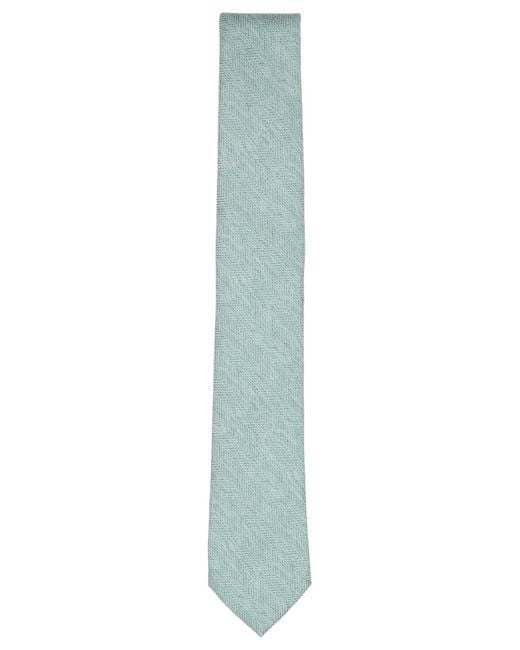 BarIII Blue Melange Chevron Solid Tie for men