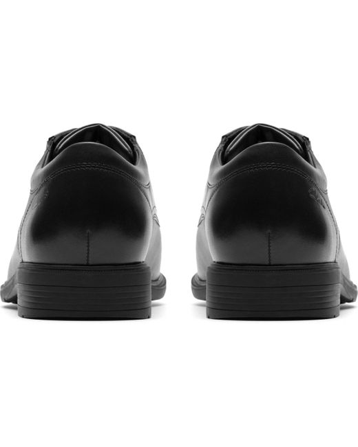 Clarks Black Steadwell Cap Dress Shoe for men