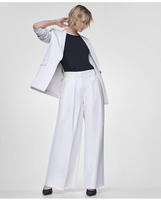 DKNY White Everyday One-button Blazer