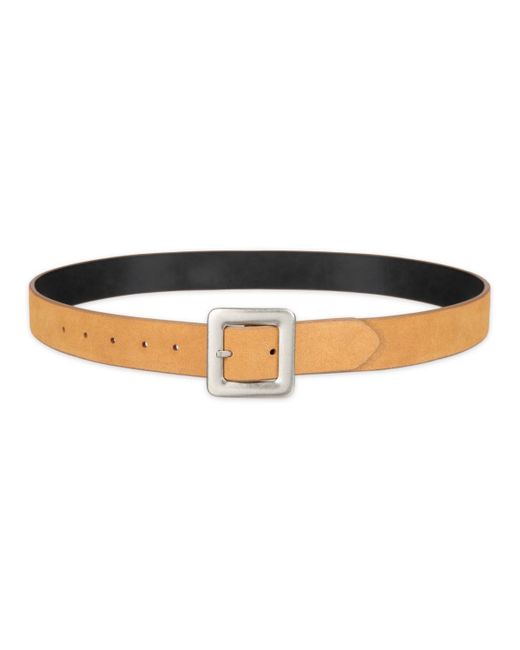 Levi's Natural Casual 2-in-1 Reversible Square Center Bar Buckle Belt