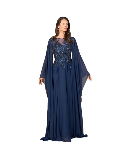 Lara Blue Chiffon A