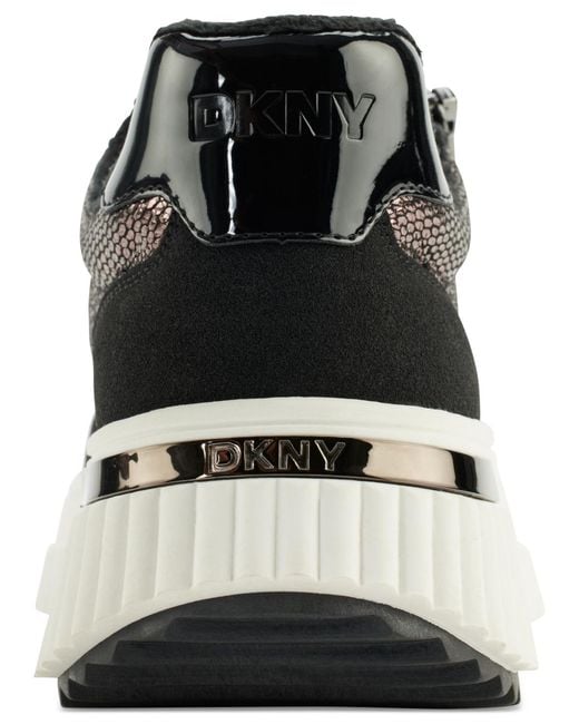 DKNY Black Laurence Zip Sneakers