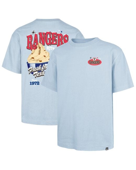 '47 Blue Texas Rangers Ice Cream Parlor Foundation T-shirt for men