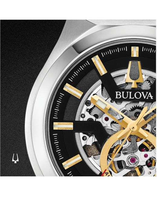 Bulova Metallic Maquina Stainless Steel Bracelet Automatic Watch for men