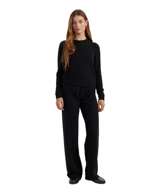 Chinti & Parker Black Chinti And Parker Cloud Cashmere Cropped Pullover