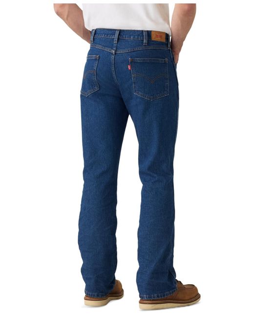 Levi's Blue 537 Regular Fit Western Bootcut Jeans for men
