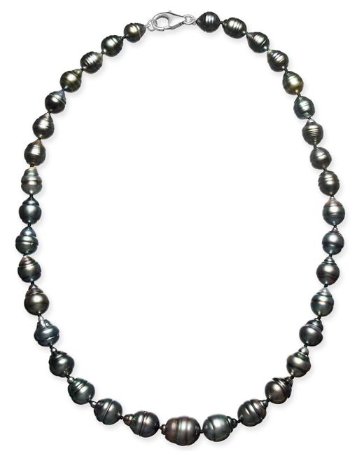 Macy's Metallic Cultured Baroque Black Tahitian Pearl (7-11mm