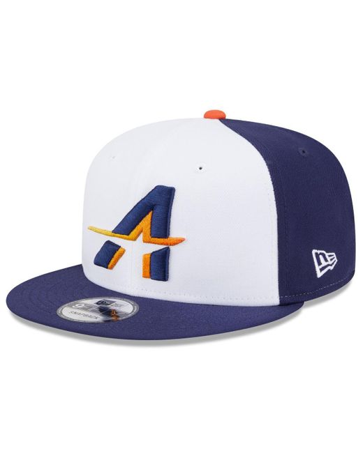KTZ Blue White/navy Houston Astros 2025 City Connect 9fifty Snapback Hat for men