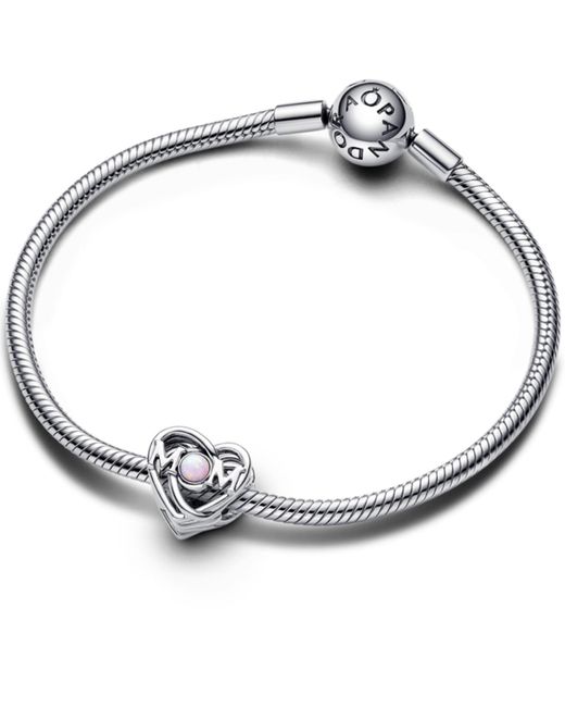 Pandora Metallic Openwork M0m Heart Charm