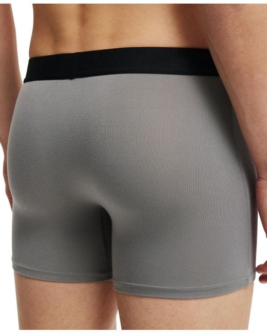 Cotton On Gray Regular Fit Trunks for men