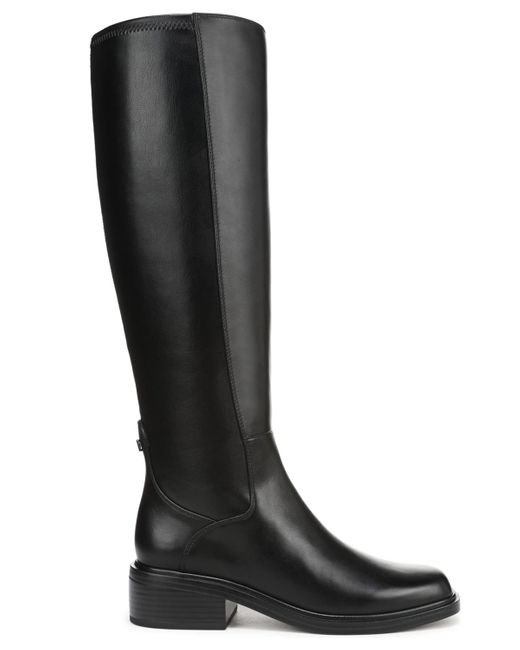 Franco Sarto Black Gisella Round Toe Zip Tall Boots