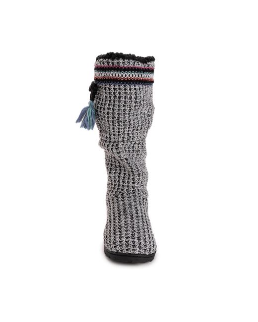 Muk Luks Black Tabbi toggle Slipper