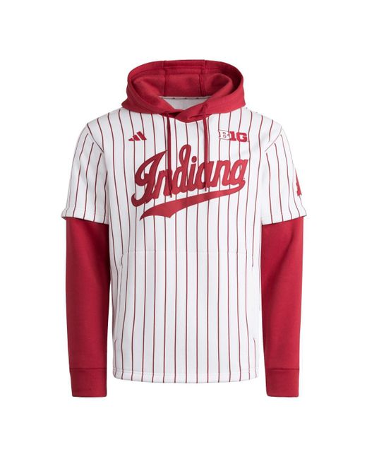 Adidas Sportswear Custom Adidas Hoodies Adidas White/crimson - Main Image