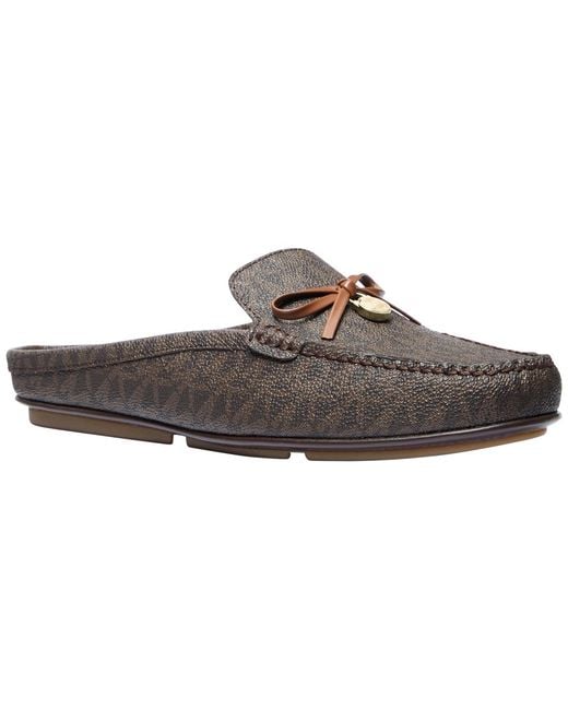 Michael Kors Slip On Greta Mules Loafers in Brown | Lyst display picture 1