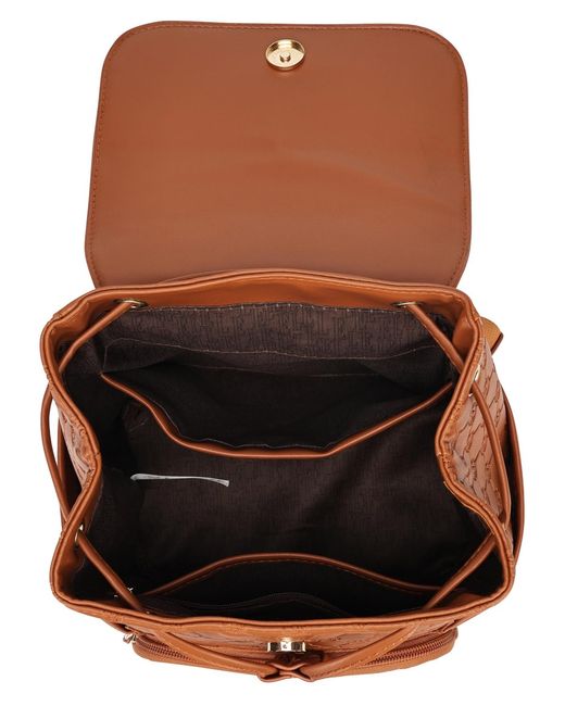 Elle Brown Compass 11" Monogram Mini Backpack
