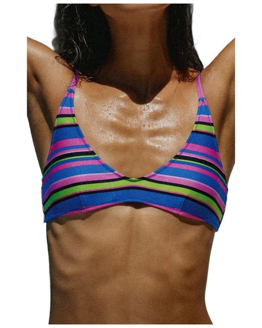 Bright Swimwear Blue Sofie Top