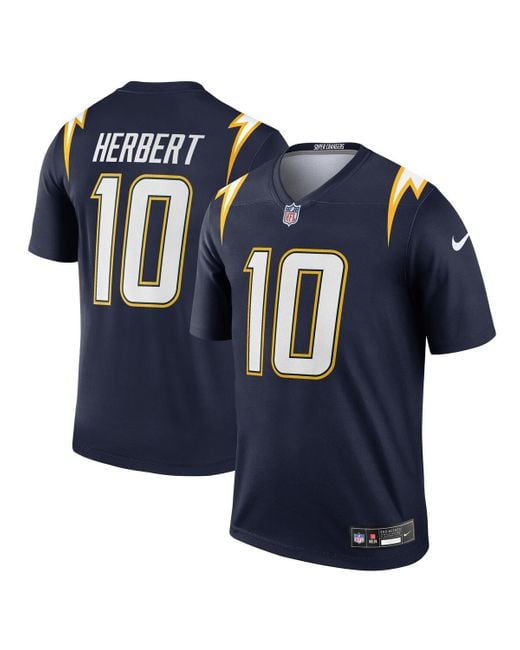 Nike Blue Justin Herbert Los Angeles Chargers Alternate Super Chargers Legend Player Performance Top for men