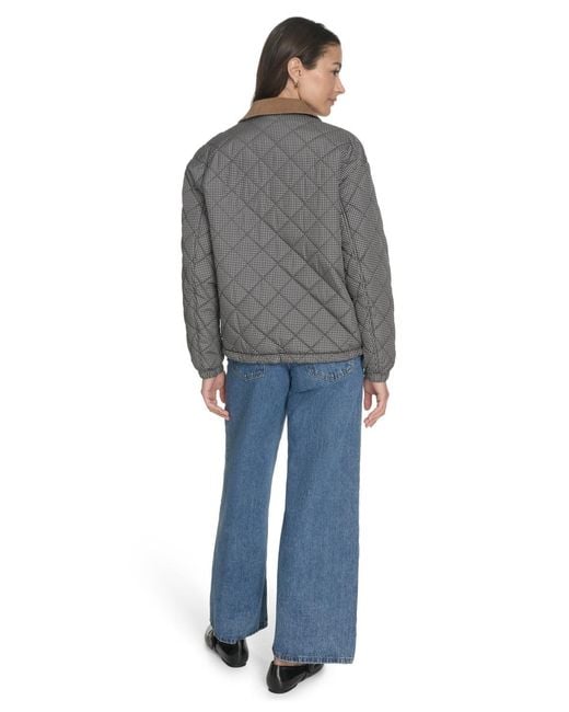 Levi's Gray Regular Diamond Quilted Jacket