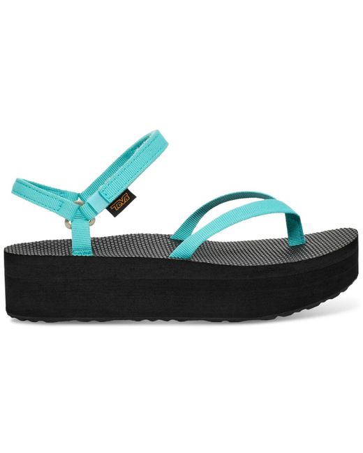 Teva Blue Flatform Slim Sandals