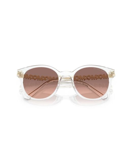 Michael Kors White Round Sunglasses