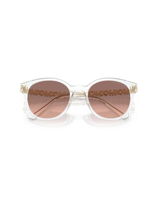 Michael Kors White Round Sunglasses