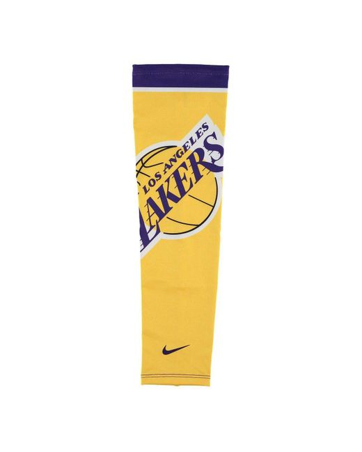 Nike Synthetic Los Angeles Lakers Team Shooter Performance Arm Sleeve