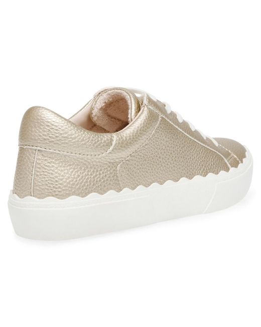 Anne Klein White Confident Lace Up Sneakers
