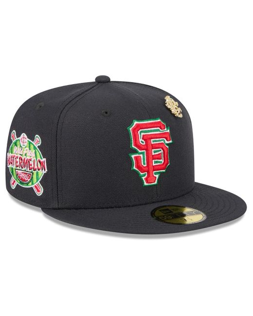 KTZ Black San Francisco Giants 2025 Big League Chew 59fifty Fitted Hat for men