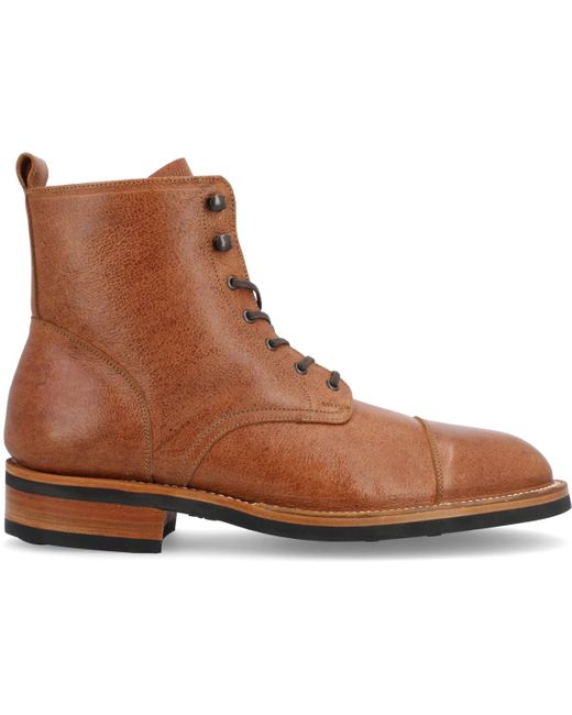 Taft Brown Legacy Lace-up rugged Stitchdown Captoe Boot for men