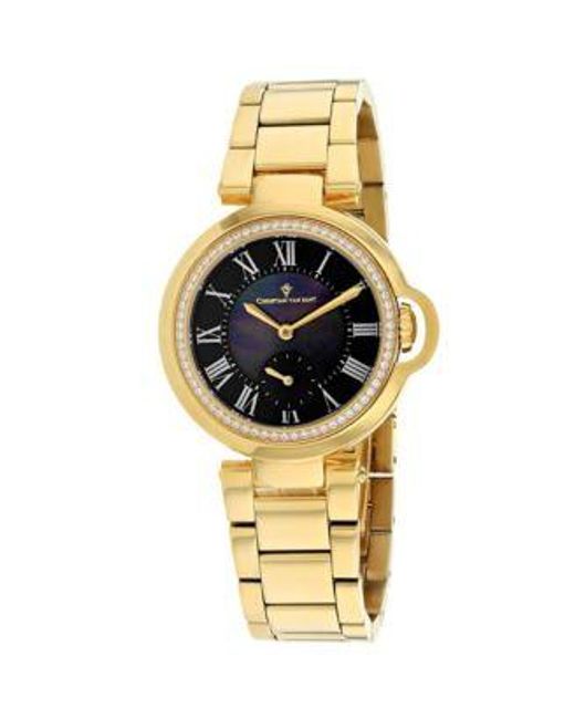 Christian Van Sant Metallic Cybele Dial Watch Cv0235
