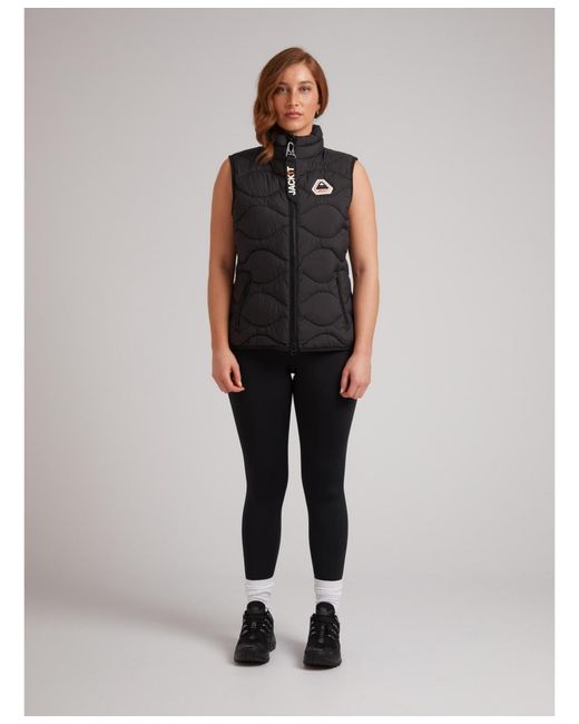 Jacket Black High Neck Gilet Jacket
