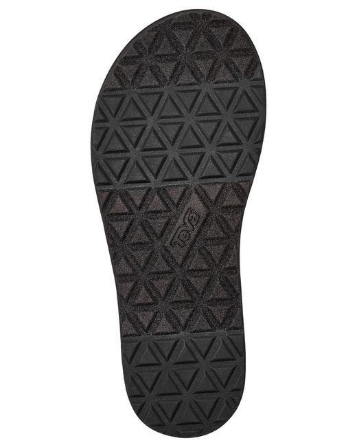 Teva Black Flatform Slim Sandals